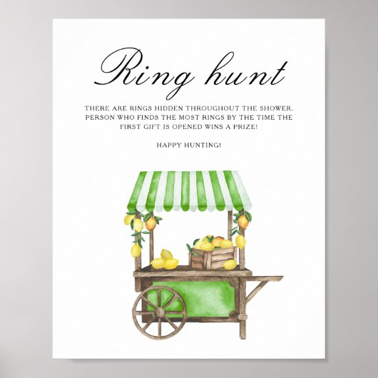 Citrus - Ring hunt bridal shower game ポスター (正面)