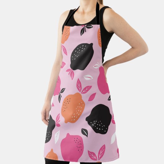 Citrus seamless pattern textile. illustration back エプロン (インサイチュ)