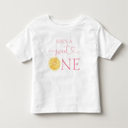 Citrus She's A Sweet One 誕生日1歳 トドラーTシャツ (正面)