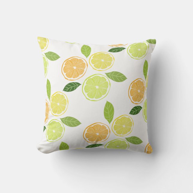 Citrus Slices Pillow アウトドアクッション (正面)