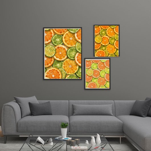 Citrus Splash | Orange, Lemon & Lime Watercolor