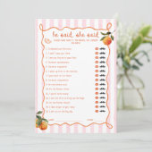 Citrus Spritz Pink Stripes He said She said Card 招待状 (スタンド正面)