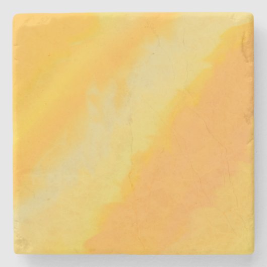 Citrus Sunny Orange Watercolor  ストーンコースター (正面)