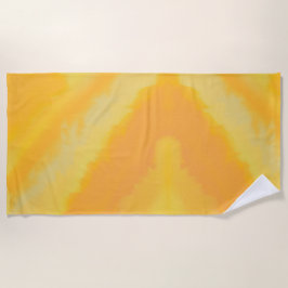 Citrus Sunny Orange Watercolor  ビーチタオル