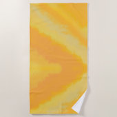 Citrus Sunny Orange Watercolor  ビーチタオル (正面)