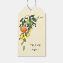 Citrus Themed Bridal Shower Favor Gift Tag ギフトタグ