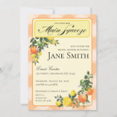 Citrus Themed Bridal Shower Invitation 招待状 (正面)