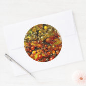 Citrus Tree Photo Christmas Sticker From Florida ラウンドシール (封筒)