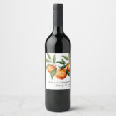 Citrus Wedding | Mediterranean Orange  ワインラベル (正面)