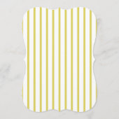 Citrus Wedding Yellow Die Cut Table Number 招待状 (裏面)