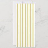 Citrus Wedding Yellow Tall Elegant Menu Card 招待状 (裏面)