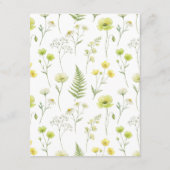 Citrus Wildflower Stripe Accommodation and Details エンクロージャーカード (裏面)