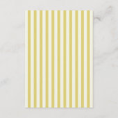 Citrus Yellow Olive Green and Ivory Wedding Detail エンクロージャーカード (裏面)