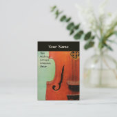 CITTERN / クラシックMUSIC GREEN Brown Black 名刺 (スタンド正面)