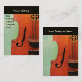 CITTERN / クラシックMUSIC GREEN Brown Black 名刺 (正面/裏面)