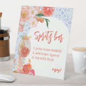 Citurs Orange Aperol Spritz Bar Bridal Shower 台座サイン (インサイチュ)