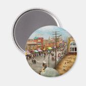 City – アトランティックシティNJ – 鋼橋脚1909 マグネット (正面/裏面)