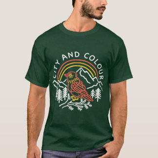 city and colour heritage circle graphic vintage st tシャツ