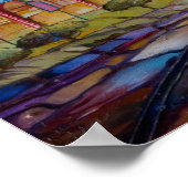 City at Peace抽象芸術- Canvas Print ポスター (角)