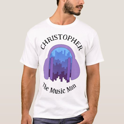 City blast：音楽Tシャツカスタムへのトリビュート Tシャツ (正面)