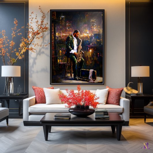 City Blues - Jazz Reflections コンテンポラリー in ポスター