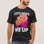 City Boys Summer我々4指アップ皮肉なミーム Tシャツ (正面)