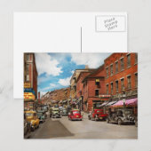 City - Brattleboro VT - No parking on Main St 1941 ポストカード (正面/裏面)