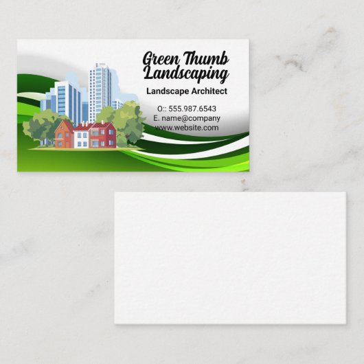 City Buildings | Residential Homes | Landscape 名刺 (正面/裏面)