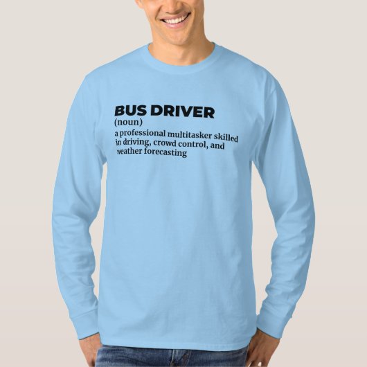 City Bus Captain Funny Definition Shirt Tシャツ (正面)