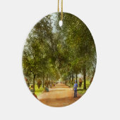 City - Chicago IL - A Walk in Lincoln Park 1900 セラミックオーナメント (右)