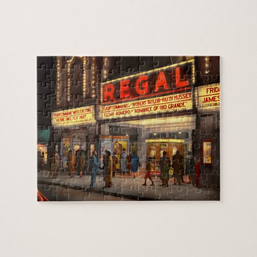 City - Chicago IL - Nightlife at the Regal Theater ジグソーパズル (横)