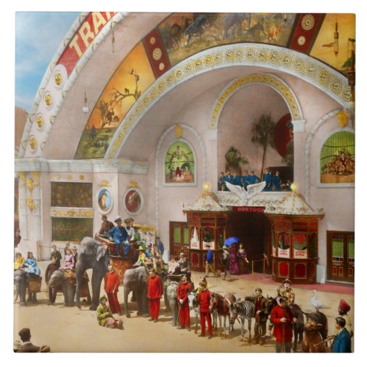 City - Chicago, IL - The Midway Plaisance 1893 タイル (正面)