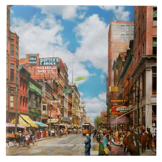 City - Cincinnati, OH – 歯科医通り1907 タイル (正面)