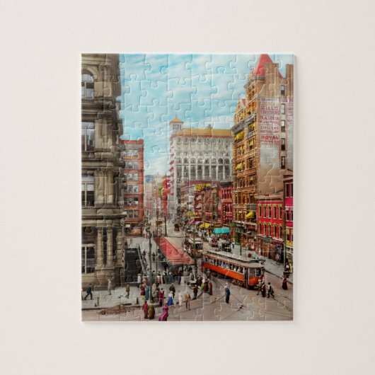 City - Cincinnati, OH - Queen city 1915 ジグソーパズル (縦)