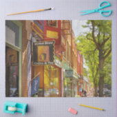 City - Corning NY – マーケット通りコーヒー&ティー 薄葉紙 (クラフト)