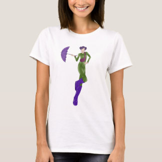 「City Dreamer」少女プリントTシャツ Tシャツ