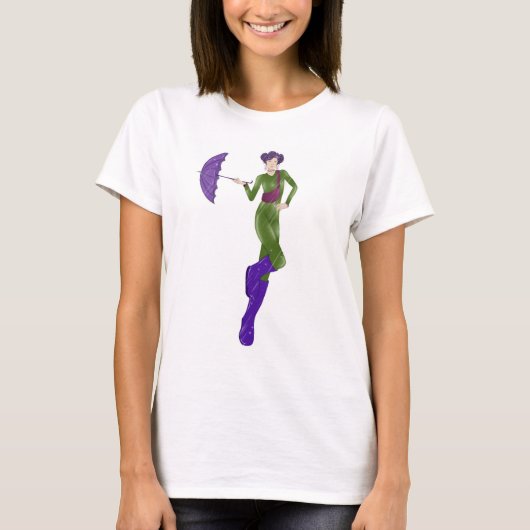 「City Dreamer」少女プリントTシャツ Tシャツ (正面)