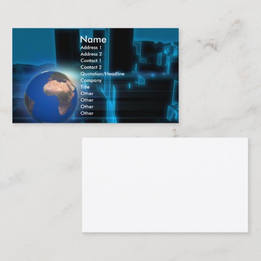 city_earth2 名刺 (正面/裏面)