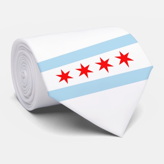 City Flag of Chicago (Illinois) ネクタイ (ロール)