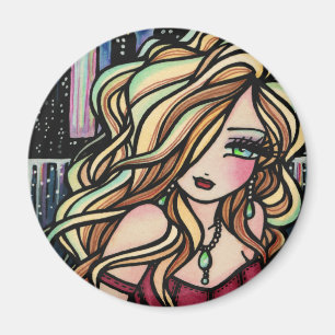 "City Girl"マーメイドマグネット マグネット