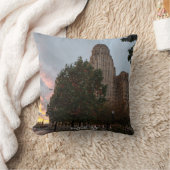 City Hall and Sunset クッション (ブランケット)