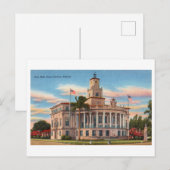 City Hall in Coral Gables, Florida,ヴィンテージ ポストカード (正面/裏面)