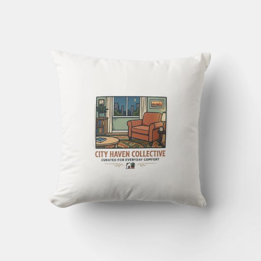 City Haven Collective - Cozy Home Decor Pillow クッション (正面)