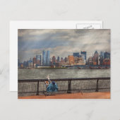 City - Hoboken, NJ -魚釣り – 良い生活 ポストカード (正面/裏面)