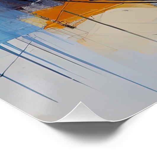 City in Pastel Tones ポスター (コーナー)