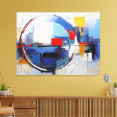 City in Pastel Tones - Impressão em Tela キャンバスプリント (インサイチュ (リビング))