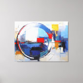 City in Pastel Tones - Impressão em Tela キャンバスプリント (正面)