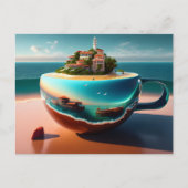 City in the cup, Postcrossing ポストカード (正面)