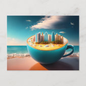 City in the cup, Postcrossing ポストカード (正面)