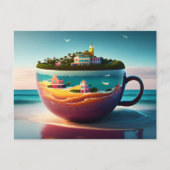 City in the cup, Postcrossing ポストカード (正面)